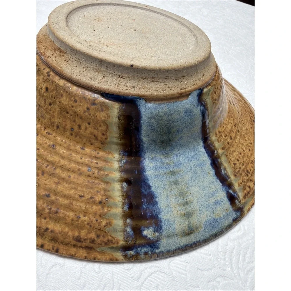 2 Pottery Bowls 9.75